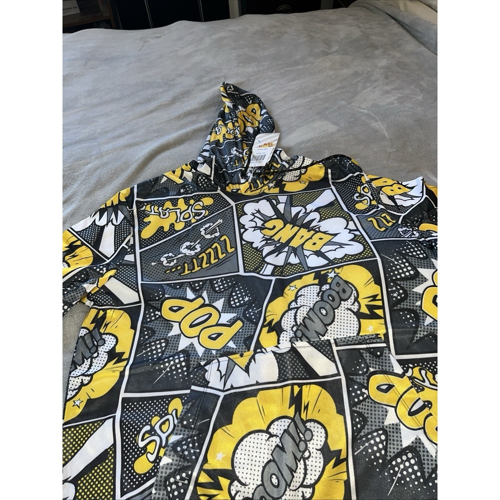 Drill Clothing Co. Oh Snap! Comic Pop Art Hoodie Pullover  Sz : L. NWT